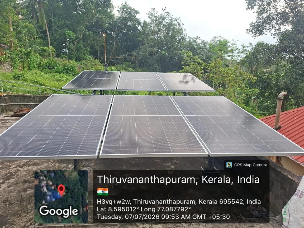Residential home solar panel installation
